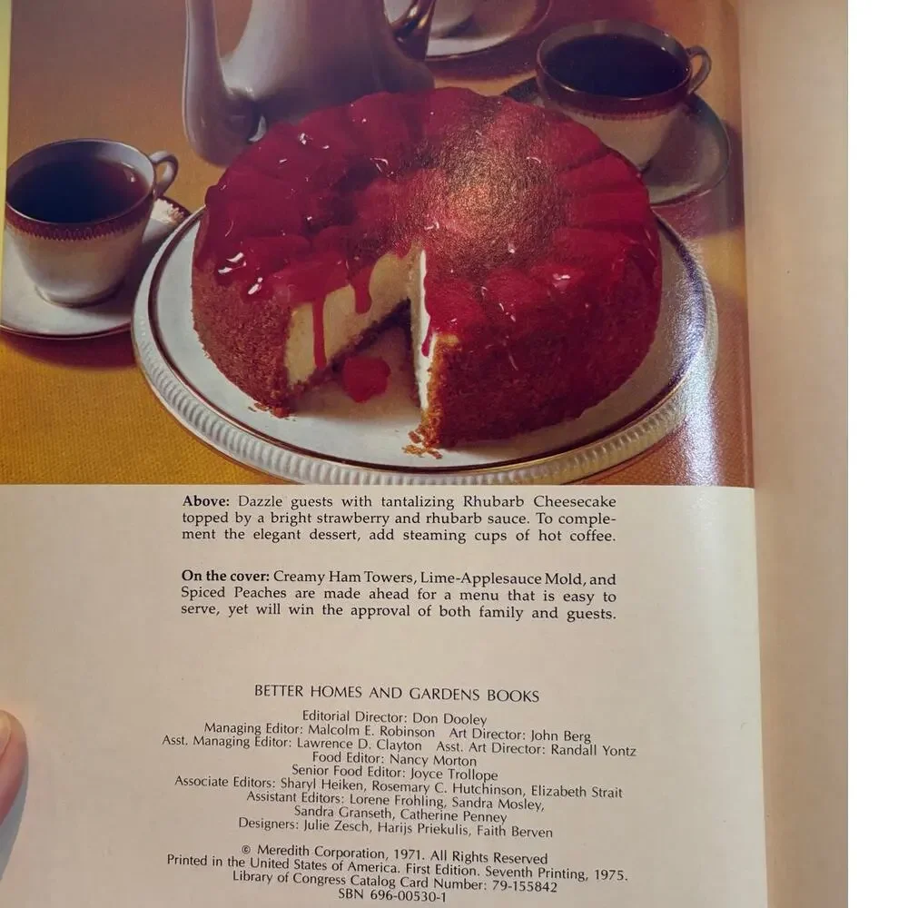 Lot of 7 Books from 1970's Better Homes & Gardens Cookbook Test Kitchen Series